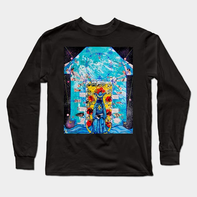 ii The High Priestess Long Sleeve T-Shirt by Jacob Wayne Bryner 